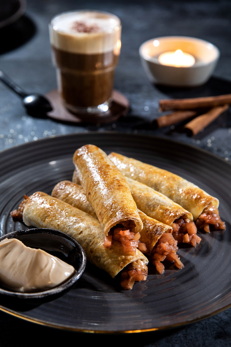 Apple Pie Cheesecake Taquitos