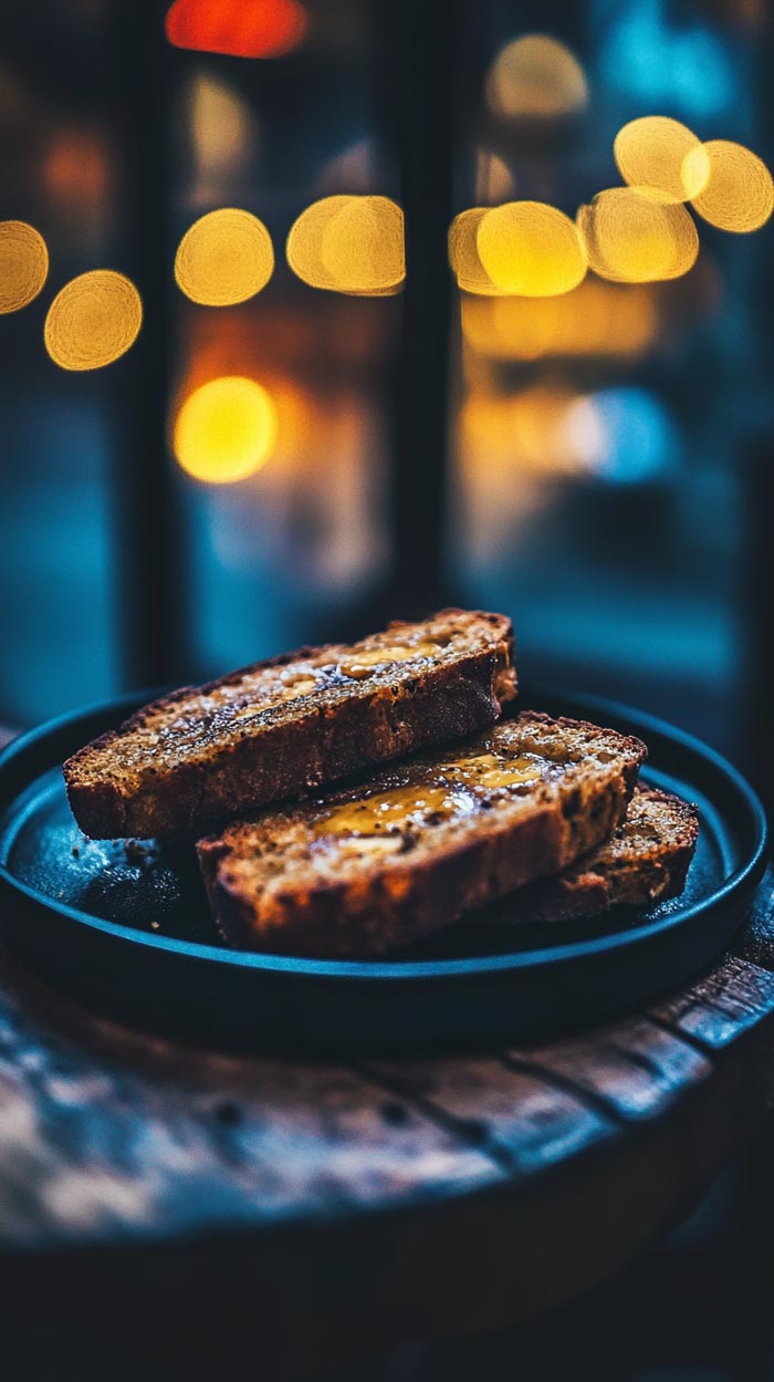 Nahaufnahme von Bananenbrot