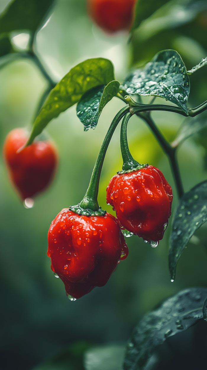 Scotch Bonnet Chili in der Natur